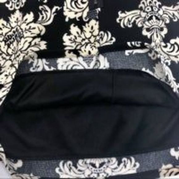 Sage Black & Cream Strapless Mini Dress - Picture 4 of 9